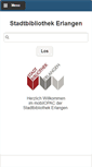 Mobile Screenshot of erlangen.mobilopac.de